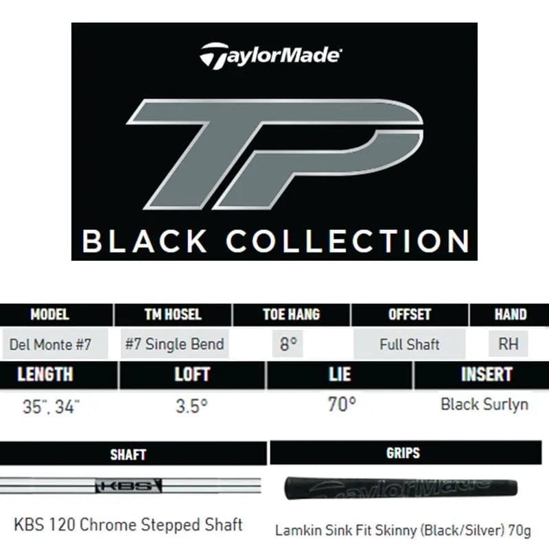 TaylorMade TP Black Del Monte 7 Putter - Image 2